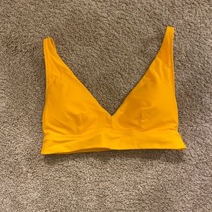 AE scoop plunge bikini top